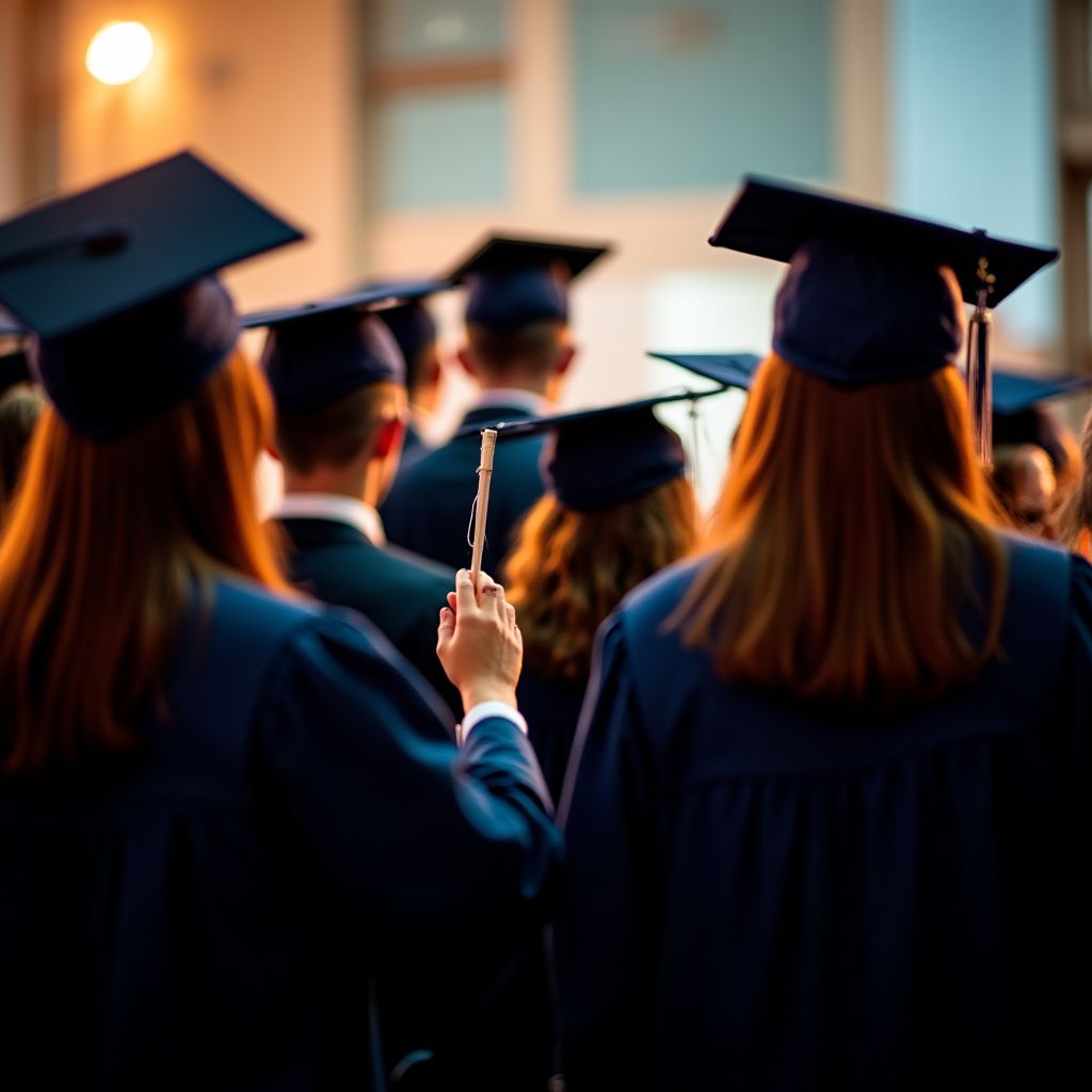 Ceremonia de absolvire ContabilitateAcademie studenți diploma